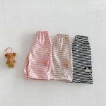 【73-120】ボーダーパンツ 可愛い 履きやすい 女の子 男の子 ボトムス - 画像 (11)