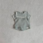 【73-100】セットアップ ベビー セーラー風 ナチュラル - 画像 (5)