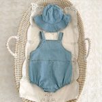 【66-90】サロペロンパース＆帽子 デニム オシャレ カジュアル - 画像 (13)