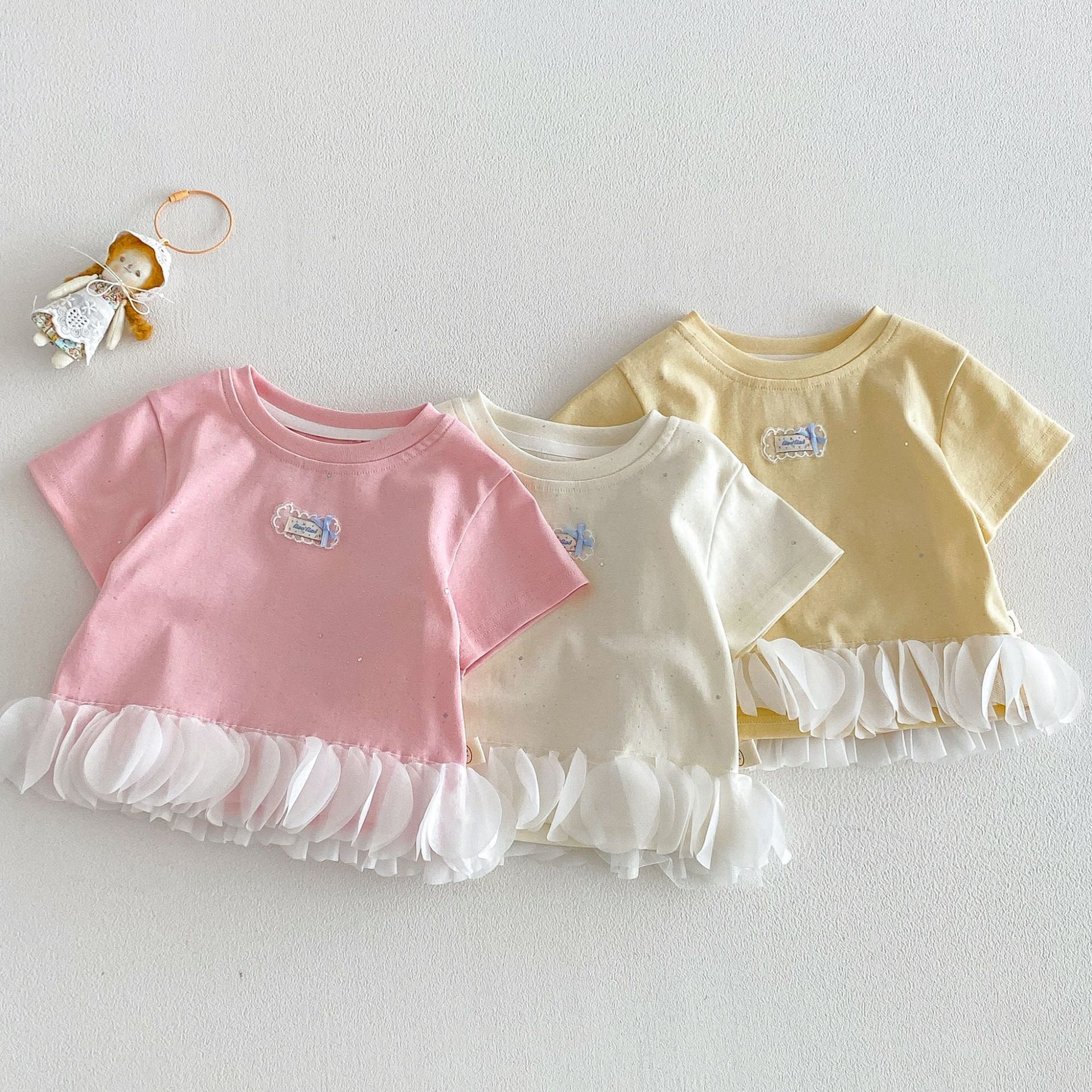 34f2d48ae2efa4c34e47569c289b5a5d.jpg 【73-120】Tシャツ 可愛い 女の子 おしゃれ トップス - 画像 (1)