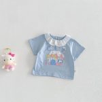 【73-120】Tシャツ 可愛い ガールズ 着心地良い トップス - 画像 (5)