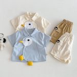 【73-110】Tシャツorパンツ 可愛い トリ 可愛い ベビー服