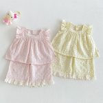 【73-110】セットアップ フラワー柄 フリル 女の子 - 画像 (8)
