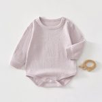 【66-90】ロンパース ナチュラル 柔らか ベビー服 - 画像 (5)