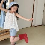 【80-130】ショートパンツ 女の子 可愛い フリルバタフライ柄 - 画像 (5)