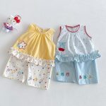 【73-120】セットアップ チェリー/スター柄 可愛い 女の子 - 画像 (12)