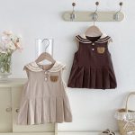 【73-110】ワンピース クマセーラー ノースリーブ 女の子 シンプル - 画像 (7)