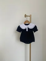 【66-90】ロンパース ベビー 女の子 半袖 韓国風 丸襟 - 画像 (24)