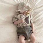 【66-90】サロペット ナチュラル ニット 無地 可愛い 赤ちゃん - 画像 (10)