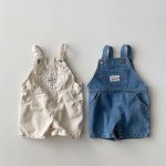 【73-120】サロペット デニム ショートパンツ - 画像 (2)