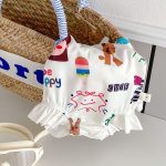 【73-130】水着 描き風 カートゥーン スイムウェア - 画像 (6)