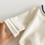 【73-110】スウェット セットアップ ベビー 男女兼用 セーラー風 バイカラー 熊柄 - 画像 (32)