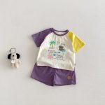 【73-120】セットアップ カラーバリ カートゥーン 可愛い ベビー服 - 画像 (6)