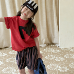 【80-130】半袖Tシャツ 女の子 刺繍 数字柄 シンプル - 画像 (4)