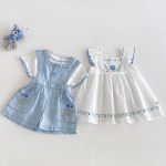 【73-120】フリルTシャツor刺繍サロペットorサロペットスカート 可愛い 子供服 - 画像 (3)