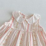 【73-120】セットアップ 女の子 花柄トップス&ストレートパンツ フリル付き 子供服 - 画像 (8)