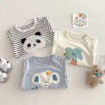 【73-120】Tシャツ 男の子ワッペン付き 可愛い トップス - 画像 (7)