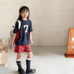 【80-130】半袖Tシャツ 女の子 切り替え カジュアル - 画像 (4)