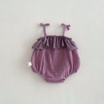【66-90】キャミロンパース ふわふわ シンプル ベビー服 - 画像 (10)