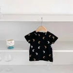 【73-100】半袖 Tシャツ ベビー 韓国風 月柄 - 画像 (8)