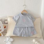 【80-130】セットアップ キッズ服 カジュアル ロゴ刺繍 - 画像 (11)