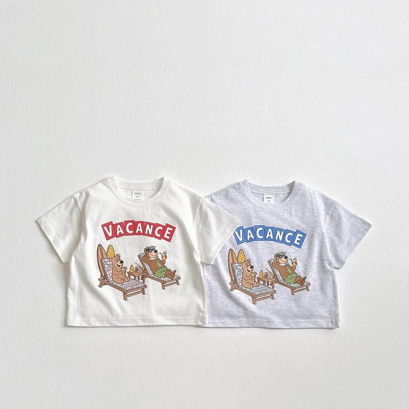 4377938b709e783c9ddc89fbcad4ab44.jpg 【90-150】Tシャツ レトロ クマ カジュアル トップス - 画像 (1)