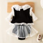 【66-90】ロンパースセット 可愛い フリル プレゼント ベビー服 - 画像 (7)