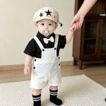 【73-120】セットアップ サロペット&シャツ シンプル - 画像 (7)