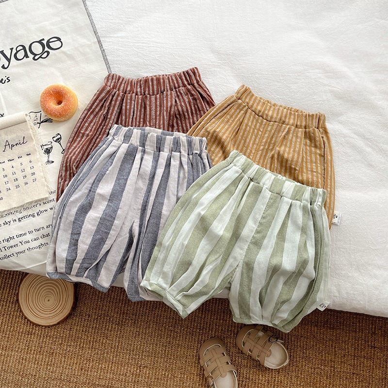 45af4d89ac1139c9cbcbeb3922398f4b.jpg 【66-100】ワイドパンツ ストライプ ゆったり 履きやすい ボトムス - 画像 (1)