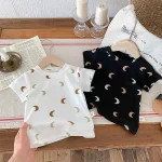 【73-100】半袖 Tシャツ ベビー 韓国風 月柄 - 画像 (3)