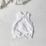 【66-90】ロンパース ベビー 韓国風 フリル襟 小花柄 - 画像 (18)