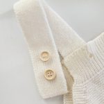 【66-100】ロンパース ニット編み シンプル 着心地良い ベビー服 - 画像 (14)