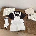 【73-120】セットアップ サロペット&シャツ シンプル - 画像 (6)