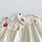 【66-130】ワンピース or ロンパース ベビー 女の子 可愛い刺繍 - 画像 (10)