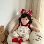【73-100】サロペット&シャツ 可愛い フラワー柄 セットアップ - 画像 (5)