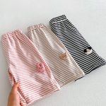 【73-120】ボーダーパンツ 可愛い 履きやすい 女の子 男の子 ボトムス - 画像 (15)
