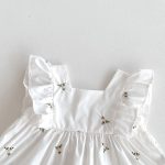 【66-100】トップス&ブルマ 花刺繡 グリーン 女の子 可愛い セットアップ - 画像 (13)