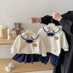 【73-110】クマ柄セーラー風セットアップ - 画像 (18)