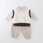 【73-100】3点セット オシャレ ベスト&シャツ&パンツ - 画像 (7)
