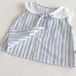 【73-100】トップスorブルマ ストライプ ノースリーブ ベビー服 - 画像 (10)