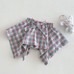 【73-120】ボトムス スカート風 チェック 可愛い 女の子 - 画像 (3)