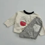 【73-100】シャツ ベビー りんご柄 着やすい - 画像 (12)