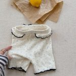 【80-130】ショートパンツ 女の子 可愛い フリルバタフライ柄 - 画像 (7)
