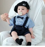 【73-110】セットアップ シャツ&サロペット フォーマル - 画像 (9)
