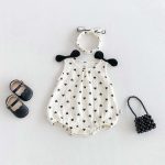 【66-90】ロンパース 可愛い ハート ベビー服 - 画像 (3)