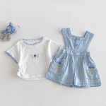 【73-120】フリルTシャツor刺繍サロペットorサロペットスカート 可愛い 子供服 - 画像 (10)