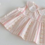 【73-120】セットアップ 女の子 花柄トップス&ストレートパンツ フリル付き 子供服 - 画像 (9)