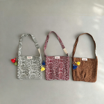 【GOODS】バッグ 花柄 フリンジ付き ショルダーバッグ - 画像 (3)