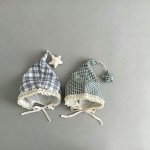 【GOODS】帽子 チェック柄 紐付き とんがり - 画像 (5)