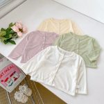 【73-120】カーディガン パステルカラー リブ 女の子 - 画像 (9)